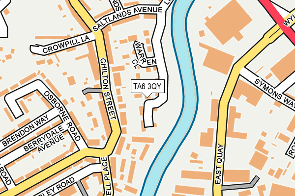 TA6 3QY map - OS OpenMap – Local (Ordnance Survey)