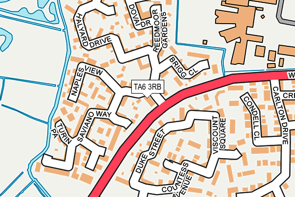 TA6 3RB map - OS OpenMap – Local (Ordnance Survey)