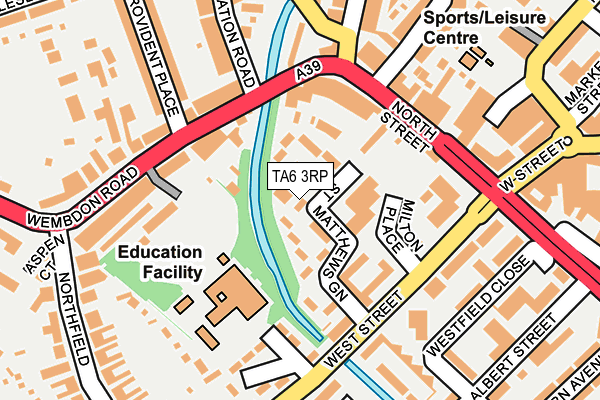 TA6 3RP map - OS OpenMap – Local (Ordnance Survey)