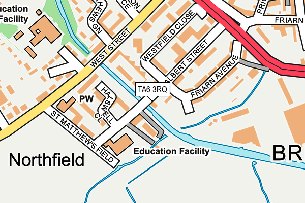 TA6 3RQ map - OS OpenMap – Local (Ordnance Survey)