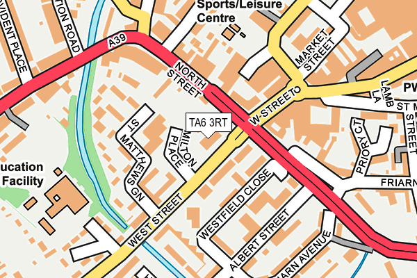 TA6 3RT map - OS OpenMap – Local (Ordnance Survey)