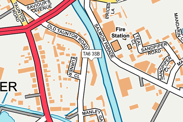 TA6 3SB map - OS OpenMap – Local (Ordnance Survey)