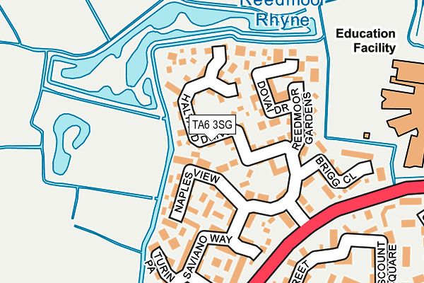 TA6 3SG map - OS OpenMap – Local (Ordnance Survey)