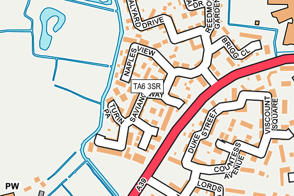 TA6 3SR map - OS OpenMap – Local (Ordnance Survey)