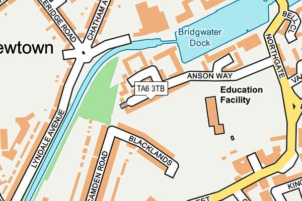 TA6 3TB map - OS OpenMap – Local (Ordnance Survey)