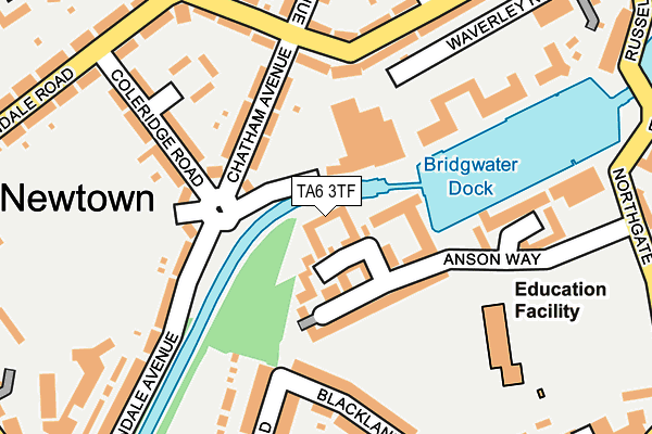 TA6 3TF map - OS OpenMap – Local (Ordnance Survey)