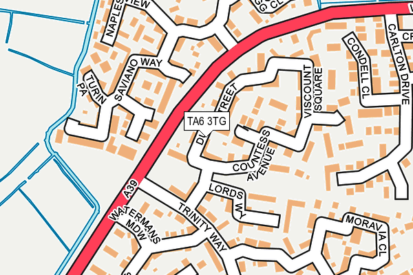 TA6 3TG map - OS OpenMap – Local (Ordnance Survey)