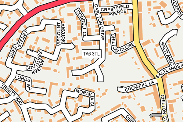 TA6 3TL map - OS OpenMap – Local (Ordnance Survey)