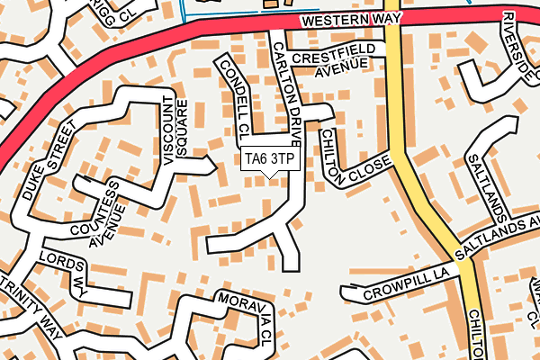 TA6 3TP map - OS OpenMap – Local (Ordnance Survey)