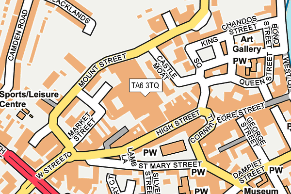 TA6 3TQ map - OS OpenMap – Local (Ordnance Survey)