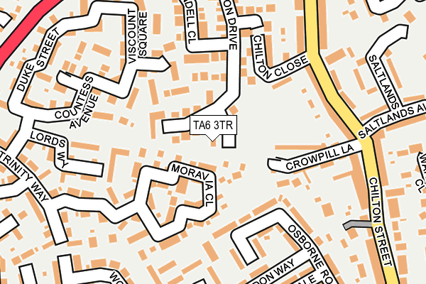 TA6 3TR map - OS OpenMap – Local (Ordnance Survey)