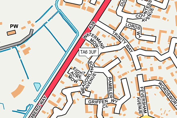 TA6 3UF map - OS OpenMap – Local (Ordnance Survey)