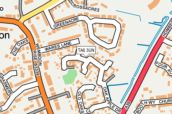 TA6 3UN map - OS OpenMap – Local (Ordnance Survey)