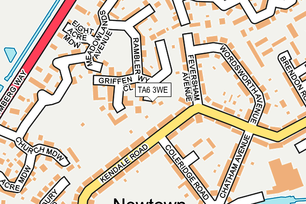 TA6 3WE map - OS OpenMap – Local (Ordnance Survey)