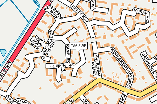 TA6 3WF map - OS OpenMap – Local (Ordnance Survey)