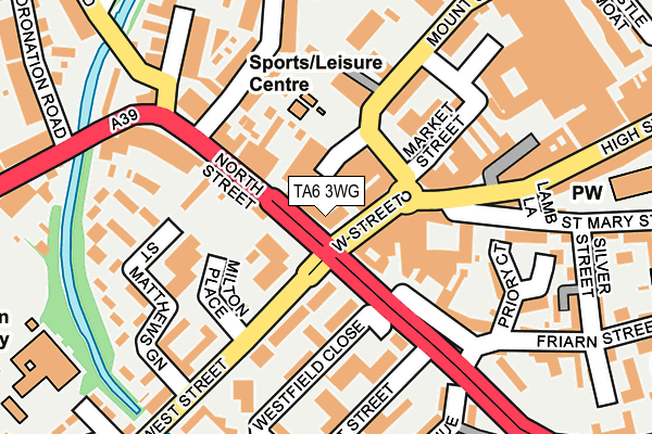 TA6 3WG map - OS OpenMap – Local (Ordnance Survey)