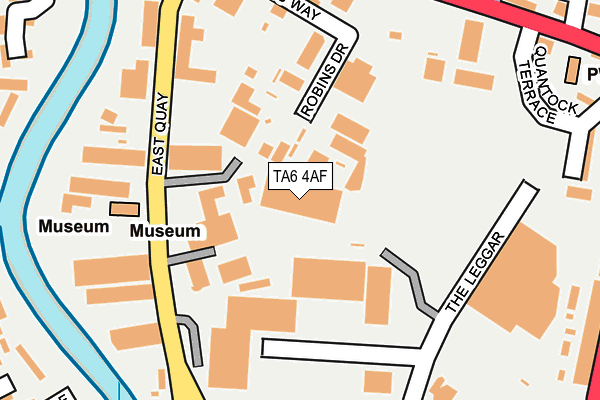 TA6 4AF map - OS OpenMap – Local (Ordnance Survey)