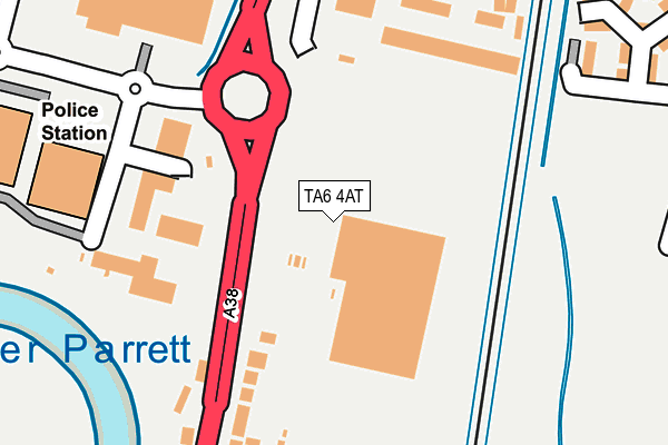 TA6 4AT map - OS OpenMap – Local (Ordnance Survey)