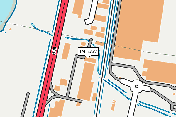 TA6 4AW map - OS OpenMap – Local (Ordnance Survey)