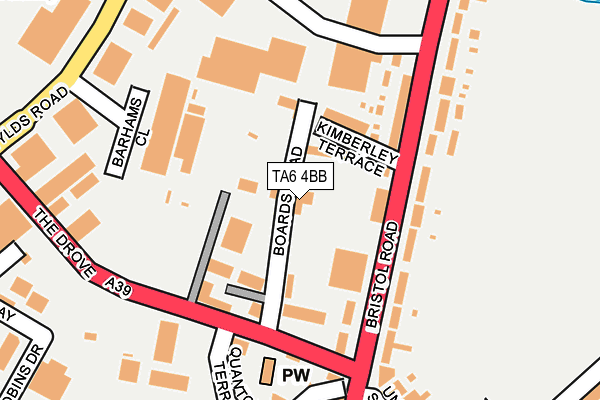 TA6 4BB map - OS OpenMap – Local (Ordnance Survey)