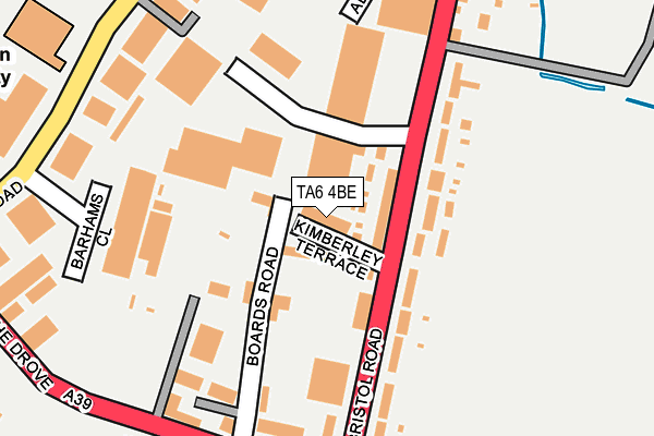 TA6 4BE map - OS OpenMap – Local (Ordnance Survey)