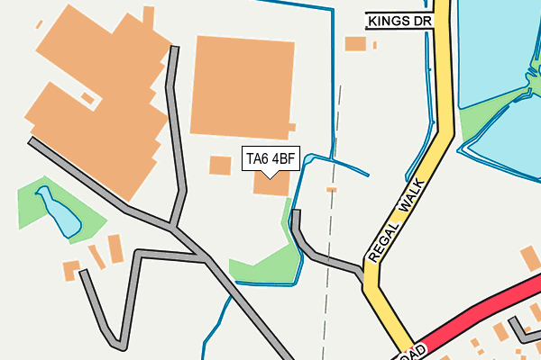 TA6 4BF map - OS OpenMap – Local (Ordnance Survey)