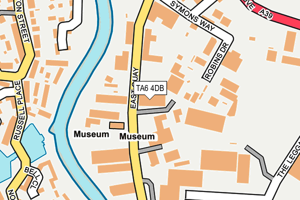 TA6 4DB map - OS OpenMap – Local (Ordnance Survey)