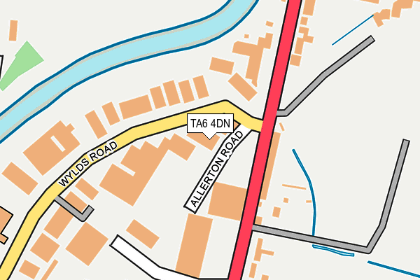 TA6 4DN map - OS OpenMap – Local (Ordnance Survey)