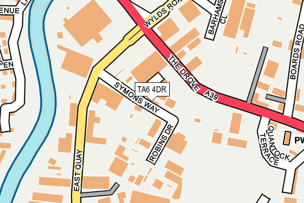 TA6 4DR map - OS OpenMap – Local (Ordnance Survey)