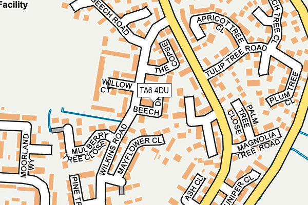 TA6 4DU map - OS OpenMap – Local (Ordnance Survey)