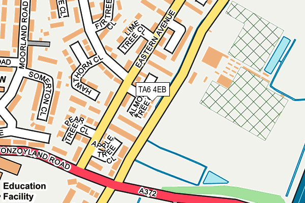 TA6 4EB map - OS OpenMap – Local (Ordnance Survey)