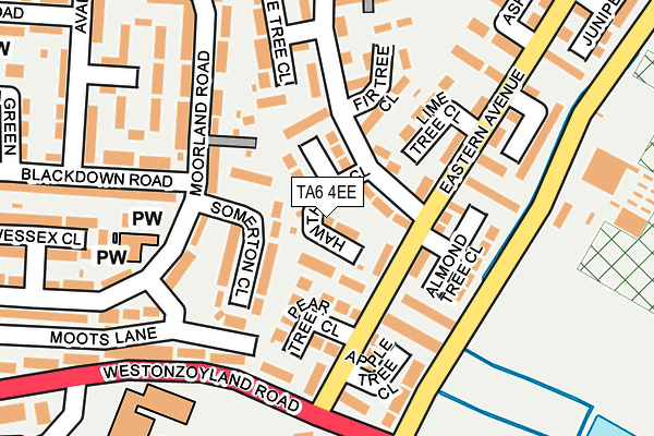 TA6 4EE map - OS OpenMap – Local (Ordnance Survey)