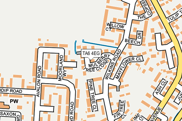 TA6 4EG map - OS OpenMap – Local (Ordnance Survey)