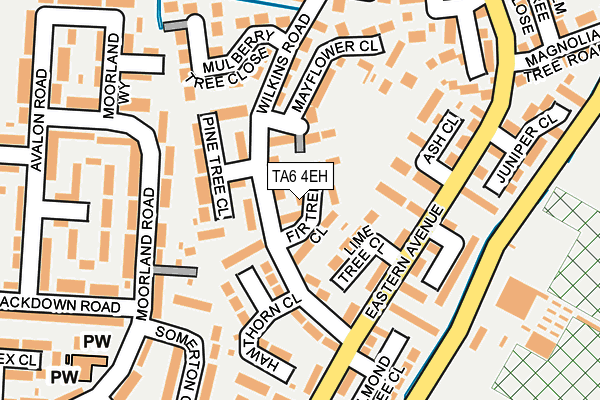 TA6 4EH map - OS OpenMap – Local (Ordnance Survey)