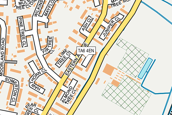 TA6 4EN map - OS OpenMap – Local (Ordnance Survey)