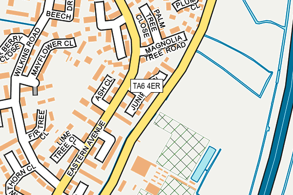 TA6 4ER map - OS OpenMap – Local (Ordnance Survey)