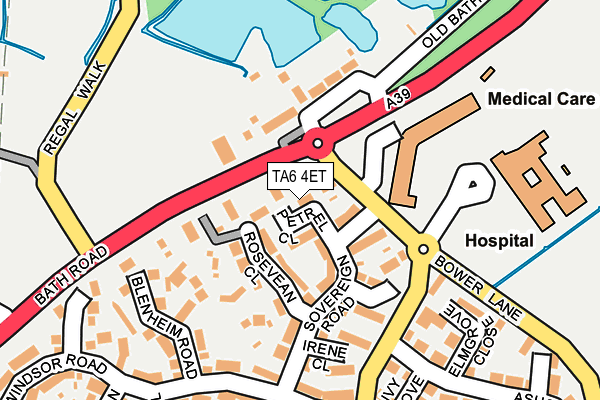 TA6 4ET map - OS OpenMap – Local (Ordnance Survey)