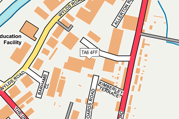 TA6 4FF map - OS OpenMap – Local (Ordnance Survey)