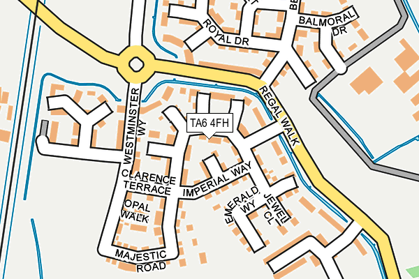 TA6 4FH map - OS OpenMap – Local (Ordnance Survey)