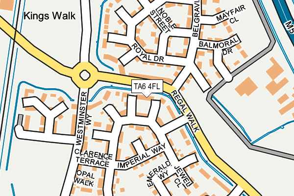 TA6 4FL map - OS OpenMap – Local (Ordnance Survey)