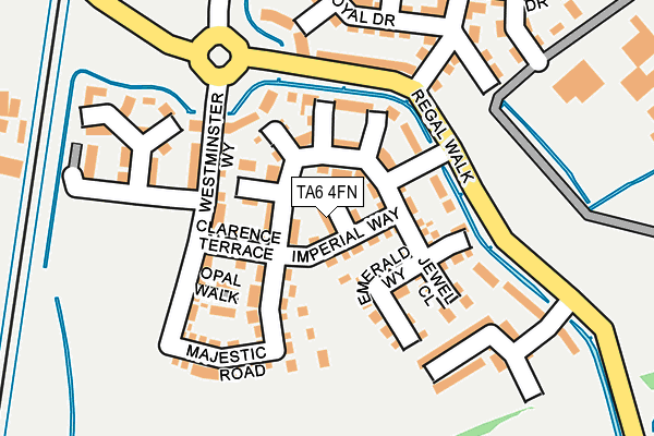 TA6 4FN map - OS OpenMap – Local (Ordnance Survey)