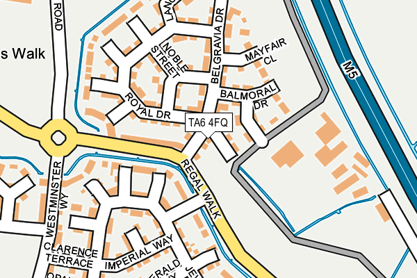 TA6 4FQ map - OS OpenMap – Local (Ordnance Survey)