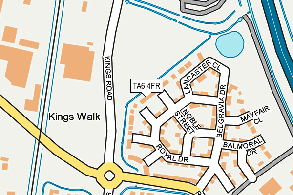 TA6 4FR map - OS OpenMap – Local (Ordnance Survey)