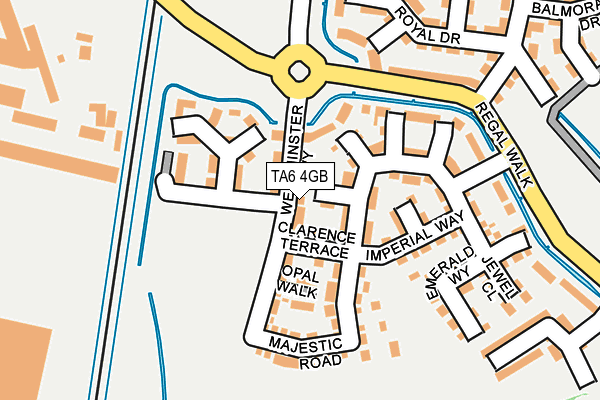 TA6 4GB map - OS OpenMap – Local (Ordnance Survey)