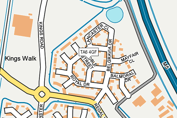 TA6 4GF map - OS OpenMap – Local (Ordnance Survey)