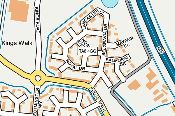 TA6 4GG map - OS OpenMap – Local (Ordnance Survey)