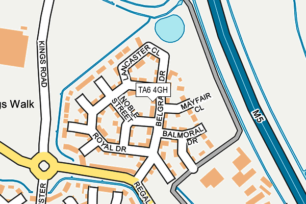 TA6 4GH map - OS OpenMap – Local (Ordnance Survey)