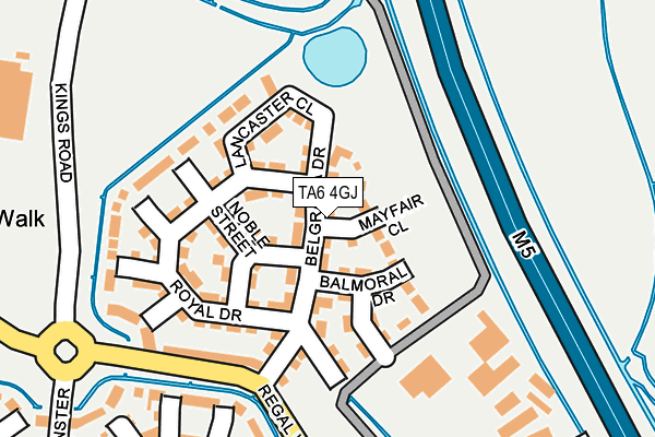 TA6 4GJ map - OS OpenMap – Local (Ordnance Survey)