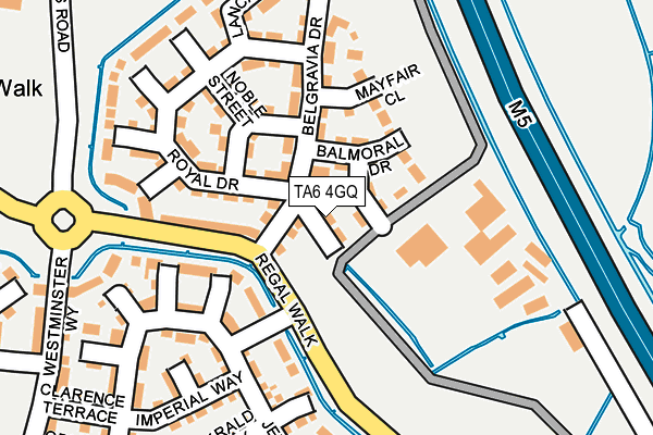 TA6 4GQ map - OS OpenMap – Local (Ordnance Survey)