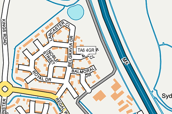 TA6 4GR map - OS OpenMap – Local (Ordnance Survey)